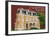 New Albany, Indiana - Culbertson Mansion-Lantern Press-Framed Art Print