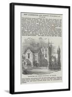 New Almshouses and School Buildings at Fulham-null-Framed Giclee Print