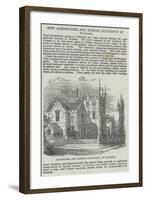 New Almshouses and School Buildings at Fulham-null-Framed Giclee Print