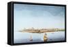 New Amsterdam on Manhattan Island in 1650-null-Framed Stretched Canvas