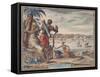 New Amsterdam or New York in America, C.1700-Pierre Mortier-Framed Stretched Canvas