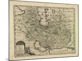 New and Accurate Map of Persia, with the Safavid and Mughal Empire-Emanuel Bowen-Mounted Giclee Print