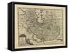 New and Accurate Map of Persia, with the Safavid and Mughal Empire-Emanuel Bowen-Framed Stretched Canvas