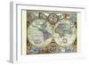 New and Accurate Map of the World; a Stereographic Projection-John Speed-Framed Art Print