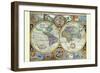 New and Accurate Map of the World; a Stereographic Projection-John Speed-Framed Art Print