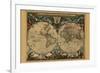New and Accurate Map of the World-Joan Blaeu-Framed Premium Giclee Print