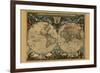 New and Accurate Map of the World-Joan Blaeu-Framed Premium Giclee Print