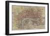 New and Exact Plan of the Cities of London and Westminster and the Borough of Southwark, 1725-null-Framed Giclee Print