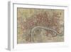 New and Exact Plan of the Cities of London and Westminster and the Borough of Southwark, 1725-null-Framed Giclee Print