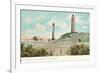 New and Old Lighthouses, Cape Henry, Virginia-null-Framed Premium Giclee Print