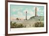 New and Old Lighthouses, Cape Henry, Virginia-null-Framed Premium Giclee Print