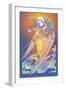 New Angel with Harp-David Chestnutt-Framed Giclee Print