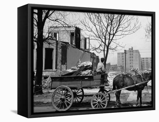 New Apartment Buildings Put Up by Chicago Housing Authority to Replace Slum Dwellings-Fritz Goro-Framed Stretched Canvas