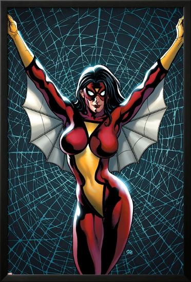 New Avengers No.14 Cover: Spider Woman-Frank Cho-Lamina Framed Poster