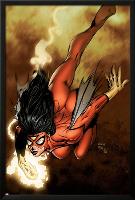 New Avengers No.4 Cover: Spider Woman-David Finch-Lamina Framed Poster