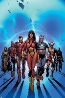 New Avengers No.7 Cover: Spider Woman-David Finch-Lamina Framed Poster