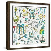 New Baby Boy-Sarah Battle-Framed Giclee Print