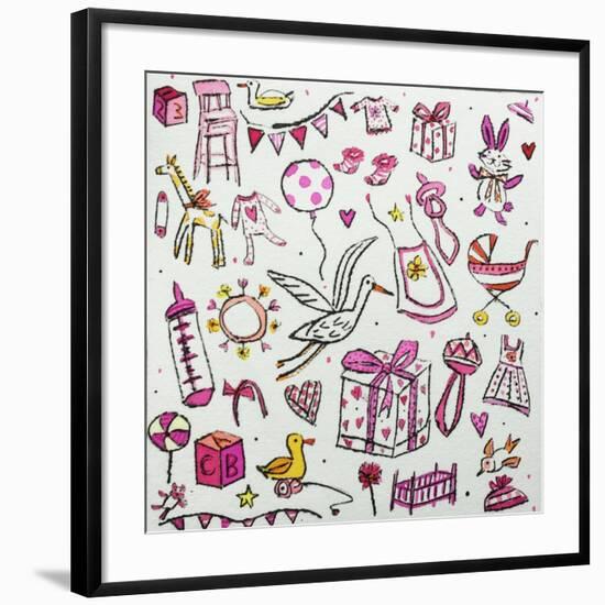 New Baby girl, 2019-Sarah Battle-Framed Giclee Print