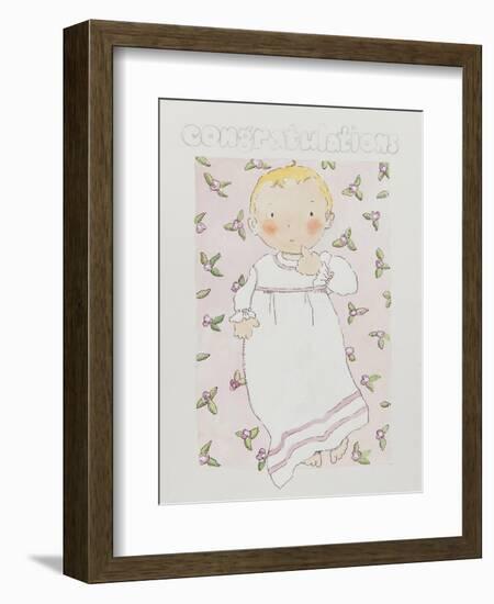 New baby girl-Jennifer Abbott-Framed Giclee Print