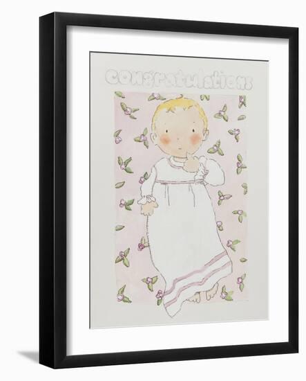 New baby girl-Jennifer Abbott-Framed Giclee Print