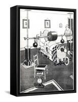 New Banting Bed for Reducing the Figure-William Heath Robinson-Framed Stretched Canvas