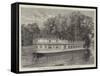 New Barge of Magdalen College, Oxford, Recently Launched-null-Framed Stretched Canvas
