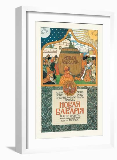 New Bavaria Mead and Beer-Ivan Bilibin-Framed Art Print