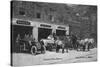 New Bedford, Massachusetts - Central Fire Station Exterior View-Lantern Press-Stretched Canvas