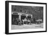 New Bedford, Massachusetts - Central Fire Station Exterior View-Lantern Press-Framed Art Print