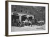 New Bedford, Massachusetts - Central Fire Station Exterior View-Lantern Press-Framed Art Print