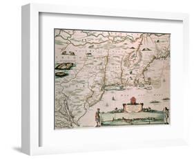 New Belgium, Plate from "Atlas Contractus" circa 1671-Nicholas Visscher-Framed Giclee Print