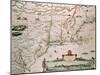 New Belgium, Plate from "Atlas Contractus" circa 1671-Nicholas Visscher-Mounted Giclee Print