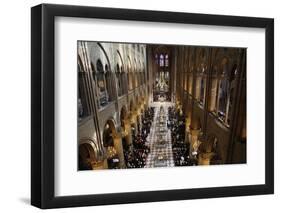 New Bells Temporarily Displayed in the Nave of Notre Dame Cathedral, Paris, France, Europe-Godong-Framed Photographic Print