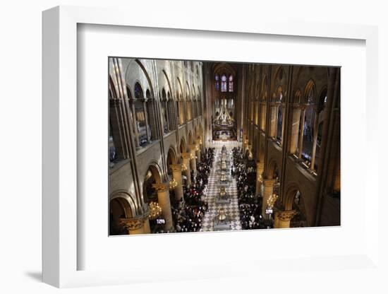 New Bells Temporarily Displayed in the Nave of Notre Dame Cathedral, Paris, France, Europe-Godong-Framed Photographic Print