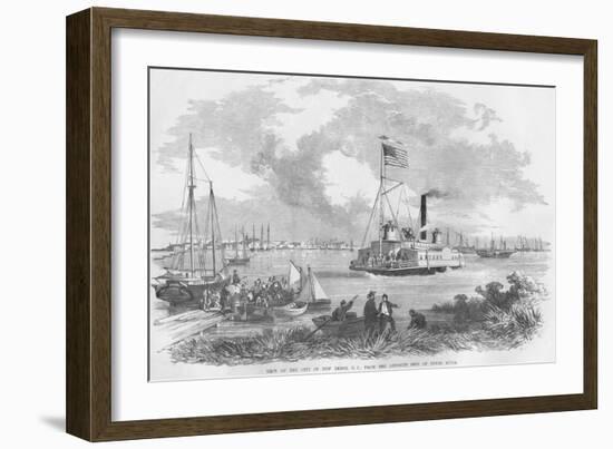 New Berne, Sc on the Neuse River-Frank Leslie-Framed Art Print