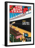 New Boat Train, Sunday on The Open Sea-Charles Holmes W^-Framed Art Print