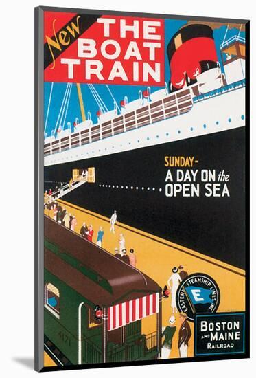 New Boat Train, Sunday on The Open Sea-Charles Holmes W^-Mounted Art Print