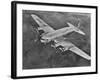 New Boeing Stratoliner Four Engine Passenger Plane in Flight-null-Framed Photographic Print