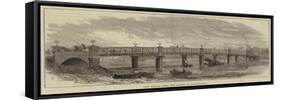 New Bridge over the Thames at Wandsworth-null-Framed Stretched Canvas