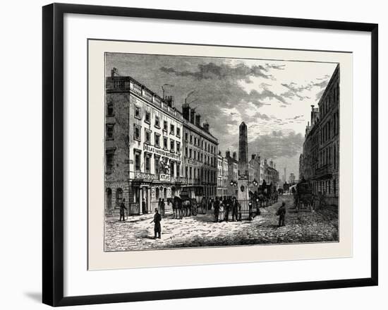 New Bridge Street and the Obelisk in 1795, London-null-Framed Giclee Print