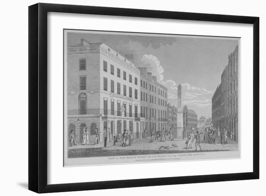 New Bridge Street, City of London, 1810-Isaac Cruikshank-Framed Giclee Print