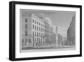 New Bridge Street, City of London, 1810-Isaac Cruikshank-Framed Giclee Print