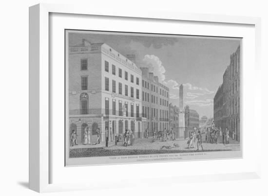 New Bridge Street, City of London, 1810-Isaac Cruikshank-Framed Giclee Print