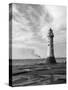 New Brighton Lighthouse-null-Stretched Canvas