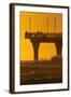 New Brighton Pier at Dawn, Christchurch, South Island, New Zealand.-David Wall-Framed Photographic Print