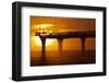 New Brighton Pier at Dawn, Christchurch, South Island, New Zealand.-David Wall-Framed Photographic Print