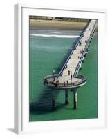 New Brighton Pier, Christchurch, South Island, New Zealand-David Wall-Framed Photographic Print