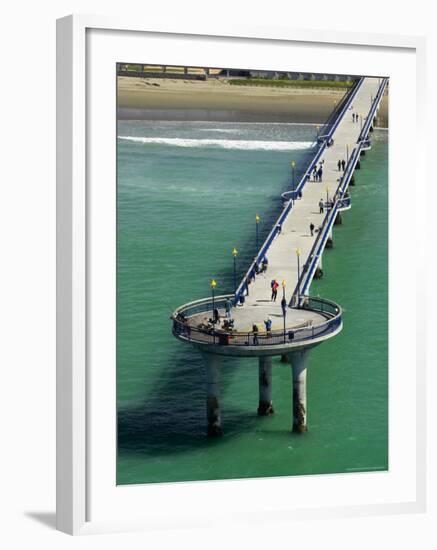 New Brighton Pier, Christchurch, South Island, New Zealand-David Wall-Framed Photographic Print