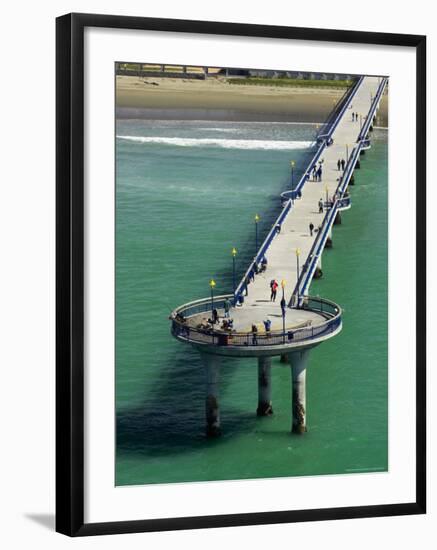 New Brighton Pier, Christchurch, South Island, New Zealand-David Wall-Framed Photographic Print