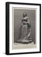 New Bronze Statue of the Queen at Blackfriars-null-Framed Giclee Print